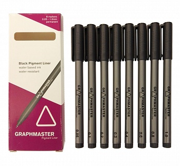 Graphmaster: 63er-Set Dual-Tip-Marker 'Advanced' + 8er-Set Pigment-Liner  Black (Webshop) - Animexx.de