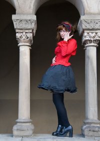 Cosplay-Cover: Casual Lolita (Pinstripe X Red)