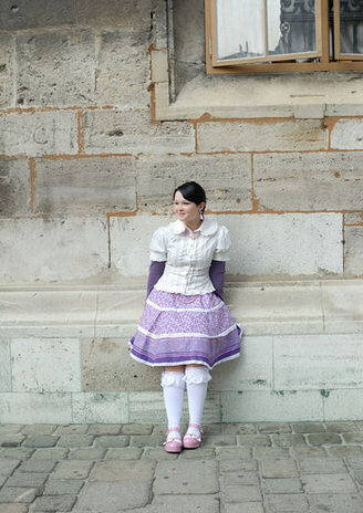 Cosplay-Cover: Flieder-Weiße Super-Sweet Lolita 