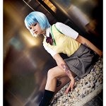 Cosplay: Ayanami Rei [school uniform]