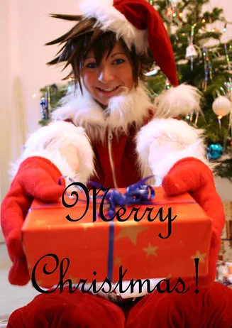 Cosplay-Cover: Sora Christmas Town (red)