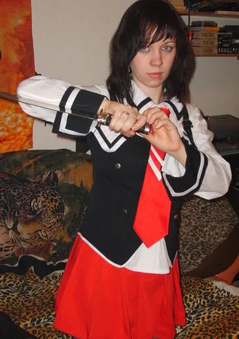 Cosplay-Cover: Bible Black Schuluniform