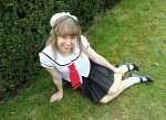 Cosplay-Cover: Sakura - Sommer-Schuluniform