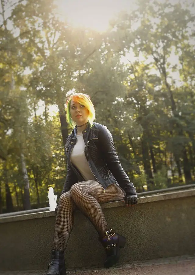 Cosplay-Cover: Punk Rainbow Dash