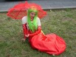 Cosplay-Cover: C.C. Red Artbook Dress 