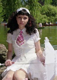 Cosplay-Cover: lolita alt, in weiß mit btssb-krawatte