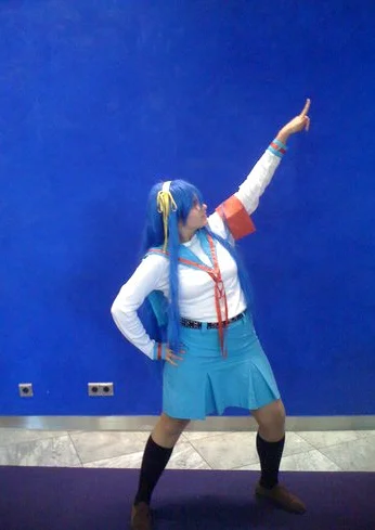 Cosplay-Cover: Konata im Haruhi-Cos