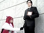 Cosplay-Cover: Grell Sutcliff (Chesire Wonderland cat)