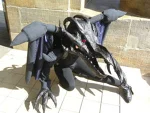 Cosplay-Cover: Schwarzer Rotaugendrache
