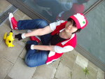 Cosplay-Cover: Pokémon Trainer Rot