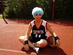 Cosplay-Cover: Kuroko Tetsuya (Seirin Schwarz)