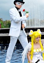 Cosplay-Cover: Tuxedo Mask (Weiß)