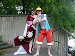 Cosplay-Cover: Ruffy (Sabaody-Archipel Outfit)