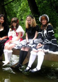 Cosplay-Cover: Lolita: Classical black and white doll