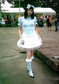 Cosplay-Cover: lolita alt, in blau