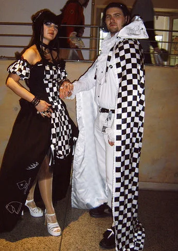 Cosplay-Cover: Schwarze Königin- Weißer König /Schach/ 