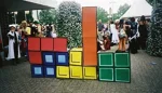 Cosplay-Cover: Oranger Tetris-Stein
