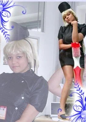 Cosplay-Cover: Shikayama-chan - Black ("bad" dental hygienist)