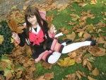 Cosplay-Cover: Shizuka Masuda (Schuluniform)