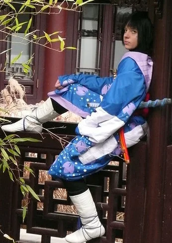 Cosplay-Cover: Saskue Uchiha (Blue Kimono/Artwork)