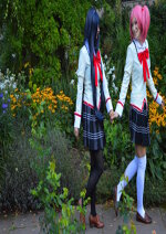 Cosplay-Cover: Kaname Madoka (Schuluniform)