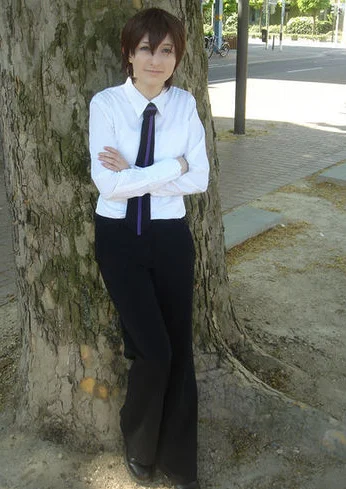 Cosplay-Cover: Fujioka Haruhi (Jungen Uniform)