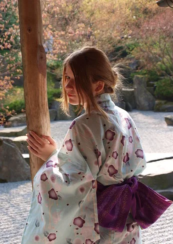 Cosplay-Cover: Yukata Türkis