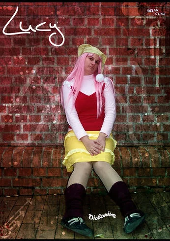 Cosplay-Cover: Lucy/Nyuu (Gelber Rock)