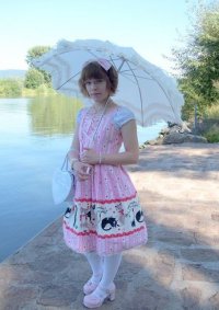 Cosplay-Cover: Meta Cat Print Lolita - Rohversion