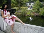 Cosplay-Cover: Haku (rosa Yukata)