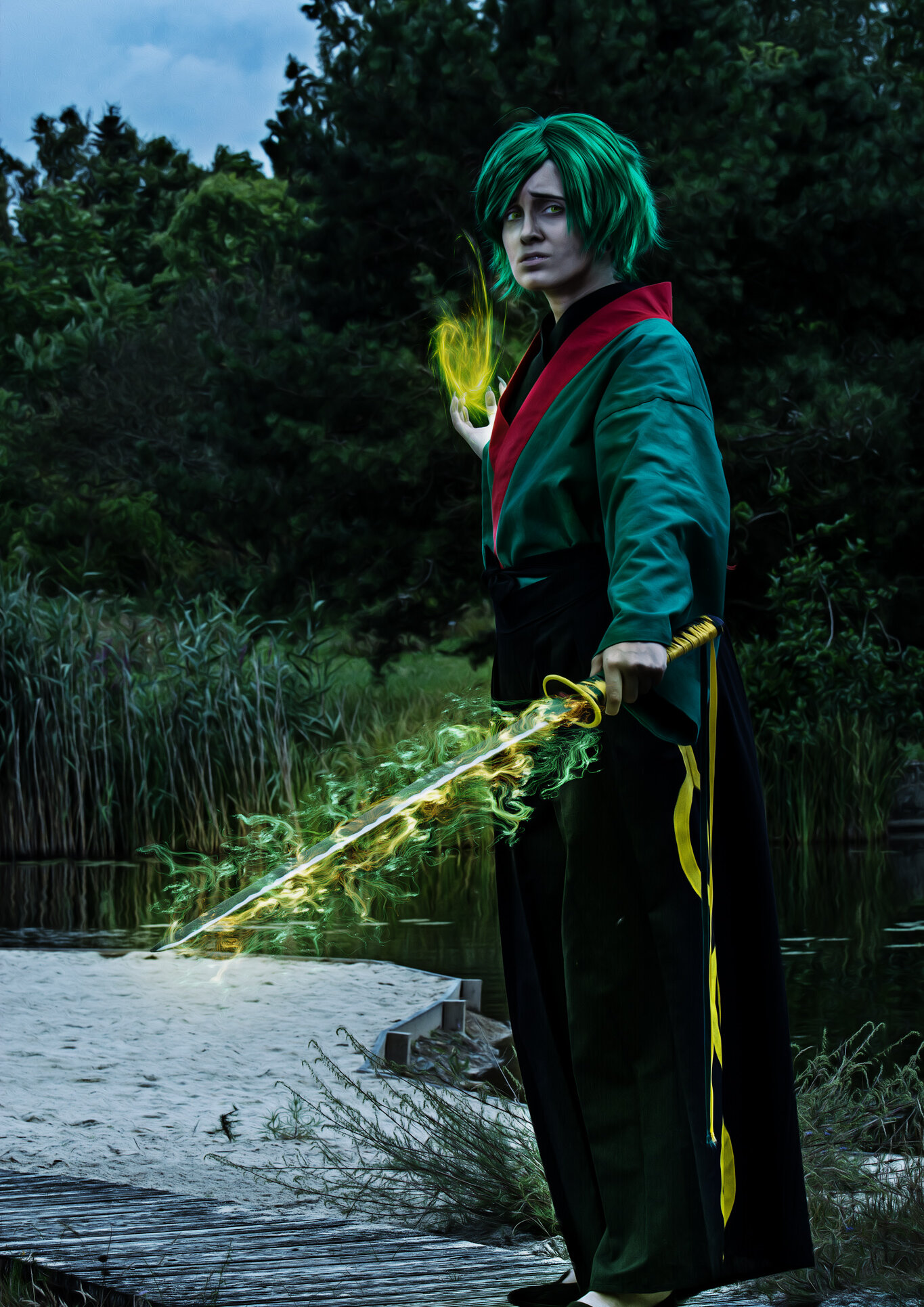 Cosplay-Cover: Rayquaza (Gijinka)