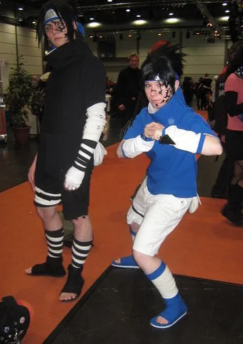 Cosplay-Cover: Uchiha Sasuke (blue Manga-Version - Seal)