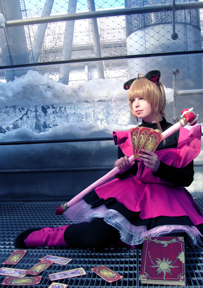 Cosplay-Cover: Sakura Kinomoto (pink cat dress)