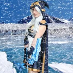 Cosplay-Cover: Ashe - die Frostbogenschützin