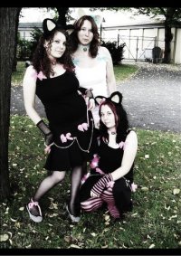 Cosplay-Cover: Schwarz-Pinkes Catgirl