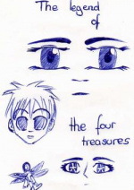 Cover: The legend of the four treasures