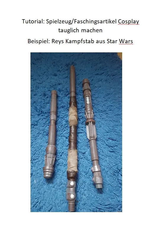 Cover: Spielzeug/Faschingsartikel Cosplay tauglich machen