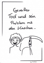 Cover: Gevatter Tod und sein Problem mit den Knochen