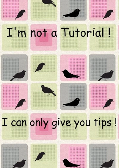 Cover: I'm not a tutorial ! I can only give you tips !