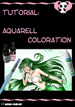 Cover: TUTORIAL: Aquarell Coloration (inkl. Dr. Martins Farben, Rubbelkrepp und Strukturpaste)