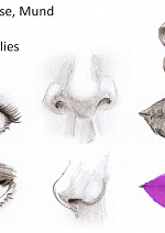 Cover: How I draw  - Eyes - Nose - Mouth -