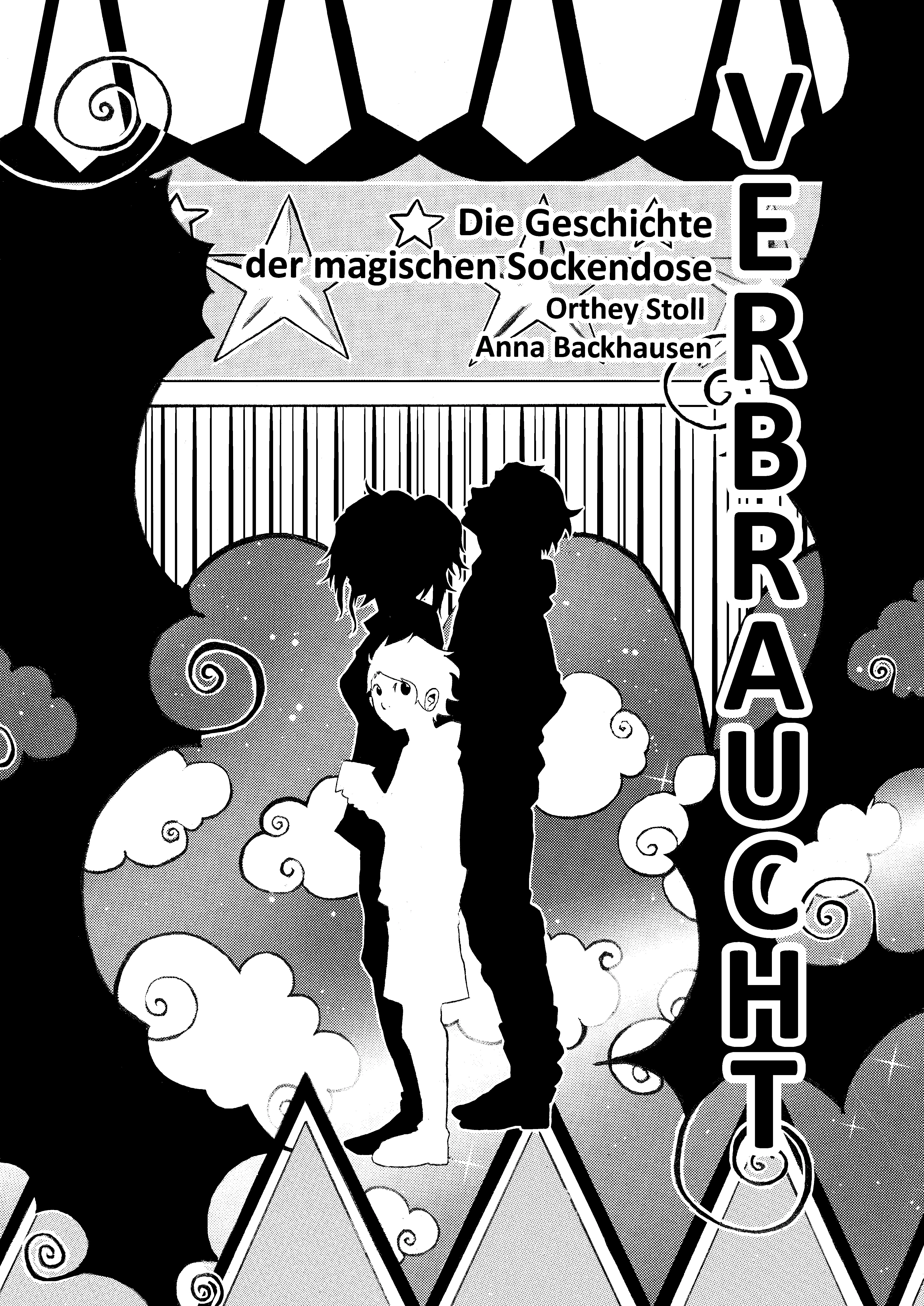 Cover: VERnarrt 1 - "VERbraucht - Die Geschichte der magischen Sockendose"