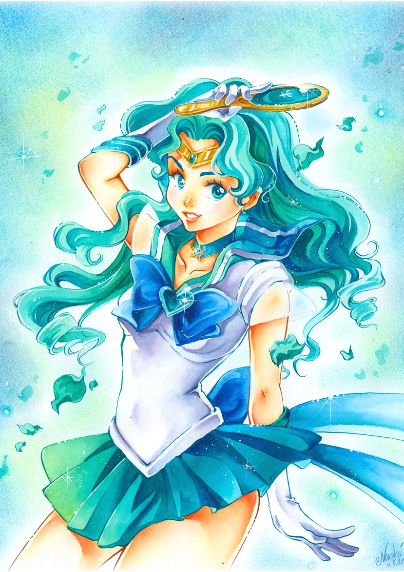Cover: Making of Sailor Neptun - Aquarellfarben Tutorial