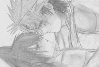 Fanart: Ren und Horo:"Kiss me?"(fanfic illustration zu"Do you wanna kiss me?")