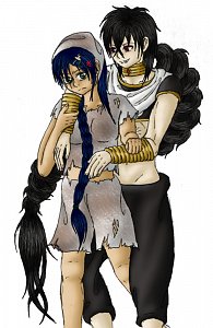 Fanart: Judal und Sheila (OC)