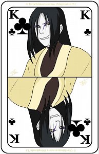 Fanart: ♣ König - Orochimaru - Naruto Kartenspiel