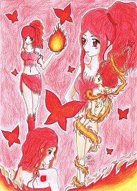 Fanart: Die Kriegerin des Feuers