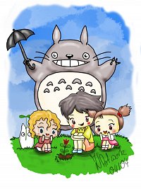 Fanart: Totoro und seine Freunde