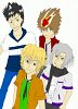 Dino, Gokudera, Yamamoto und Tsuna als Model [Colo von mir =3 (unfertig)]