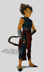 Fanart: DBZ - Beyond two Souls - Vegeta Design